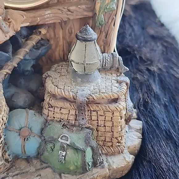 VINTAGE  RESIN  FISHING 🎣 BOAT ⏰️  CLOCK. - Picture 10 of 11